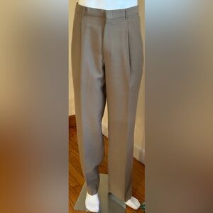 HaggarTan Pleated In Front  Woosted Wool Dress Pants Sz 36